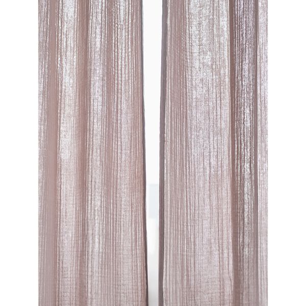 Штора из муслина бежево-серого цвета из коллекции essential, 150х290 см Tkano