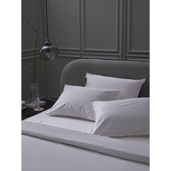 Набор наволочек из плотного сатина белого цвета из коллекции essential, 70х70 см Tkano