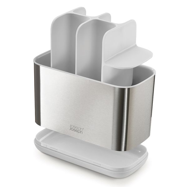 Набор из органайзера для зубных щеток easystore steel и диспенсера для мыла presto steel