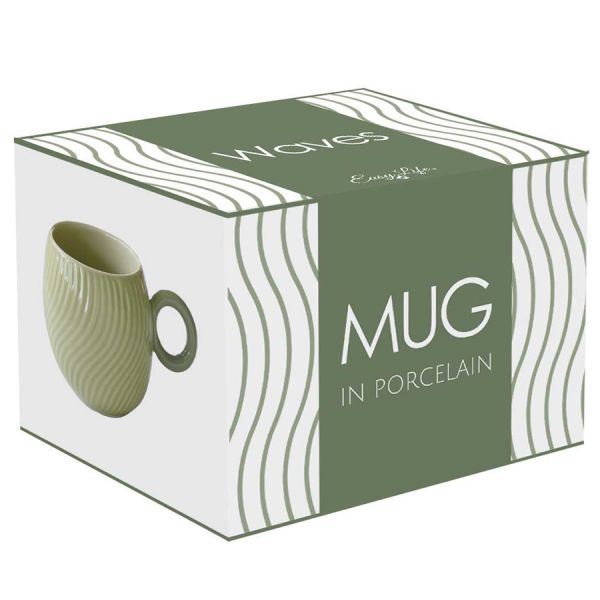 Кружка waves, 350 мл, зеленая Easy Life