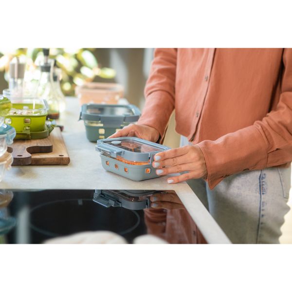 Контейнер для запекания, хранения и переноски продуктов в чехле, 1050 мл, зеленый Smart Solutions