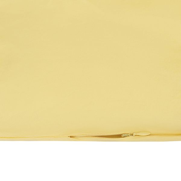 Комплект постельного белья из стираного перкаля светло-желтого цвета из коллекции essential, 150х200 см Tkano