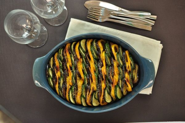 Форма для запекания овальная 34,5 см (цвет: гранат)     (3) (300)     349042