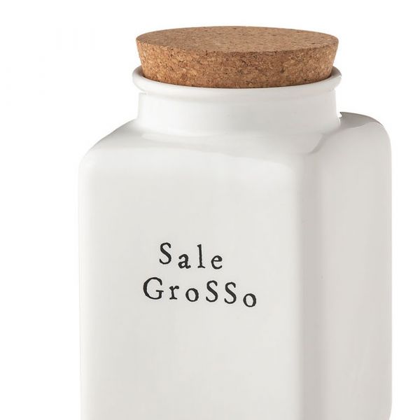 Ёмкость для соли с крышкой Bianca Easy 18.5 см, Nuova Cer, 9063/5-EAW