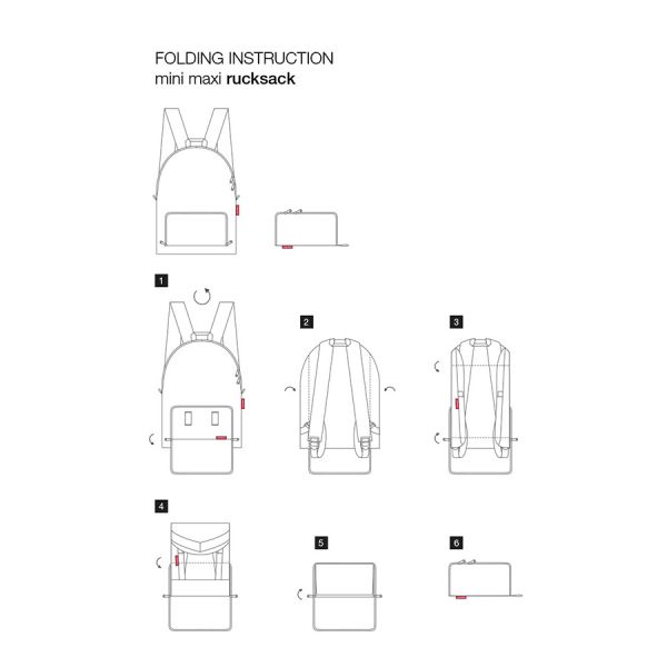 Рюкзак складной mini maxi zebra