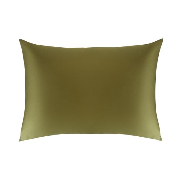 Набор наволочек из премиального сатина оливкового цвета из коллекции essential, 50х70 см Tkano