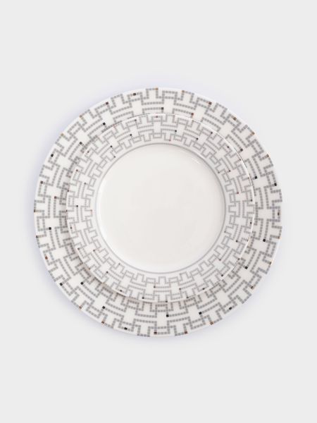 Сервиз обеденный на 6 персон, 18 предметов, фарфор, белый, Орнамент, Greco