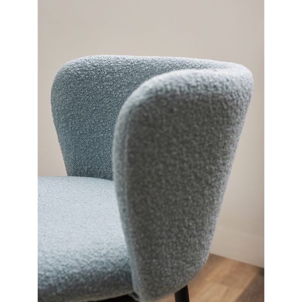 Стул барный foggy, букле, голубая пудра Bergenson Bjorn