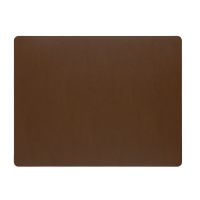 Подстановочная прямоугольная салфетка из натуральной кожи 45х35 см, коричневый Skinnatur