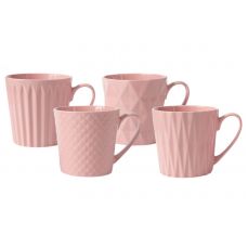Набор из 4-х кружек Nova, розовый 0.38 л Maxwell & Williams