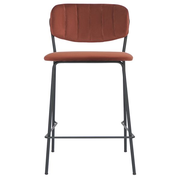 Стул полубарный eirill, велюр, кирпичный Bergenson Bjorn