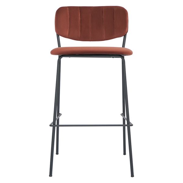 Стул барный eirill, велюр, кирпичный Bergenson Bjorn