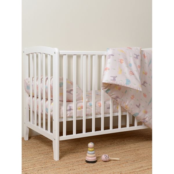 Комплект постельного белья из сатина с принтом animalia world из коллекции tiny world 150х200 см