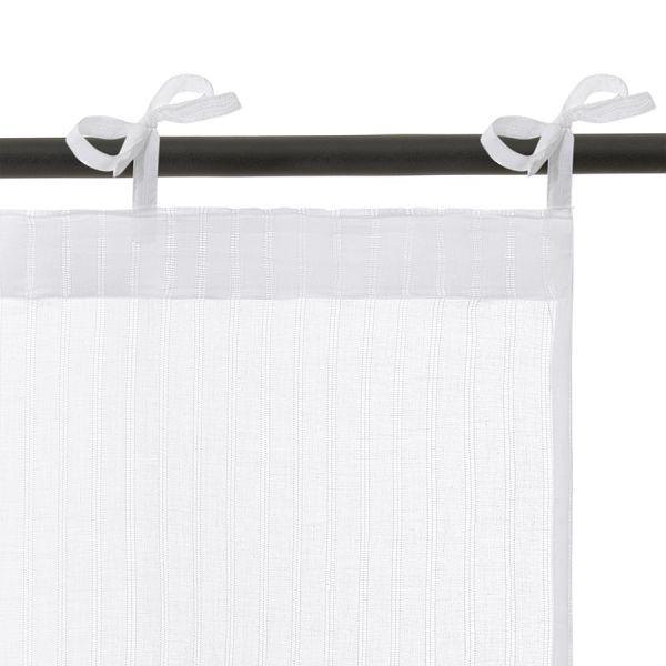 Тюль из хлопка белого цвета из коллекции essential, 140х290 см Tkano