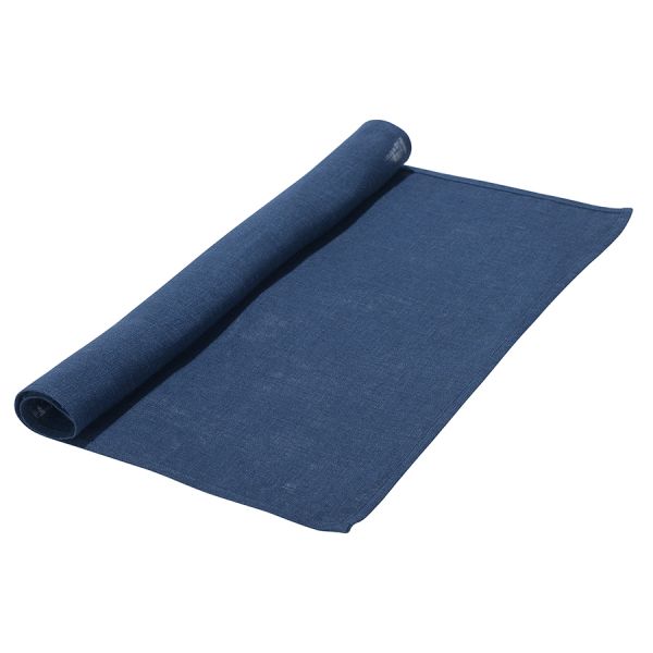 Салфетка сервировочная из стираного льна синего цвета из коллекции essential 45х45 см