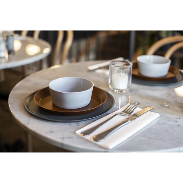 Тарелка connect organic 25,5 см темно-серая