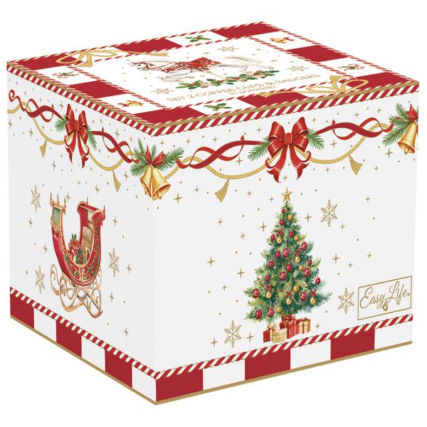 Набор кофейных чашек с блюдцем christmas tale 80 мл, 2 шт Easy Life