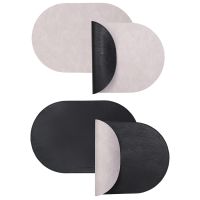 Набор из 4-х двухсторонних сервировочных салфеток pool, 30х45 см, черный/светло-серый Liberty Jones