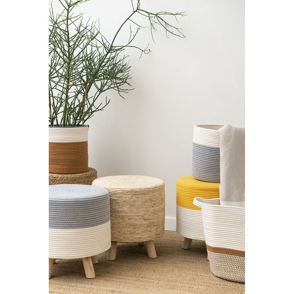 Пуф sonja, D40х40 см, светло-бежевый