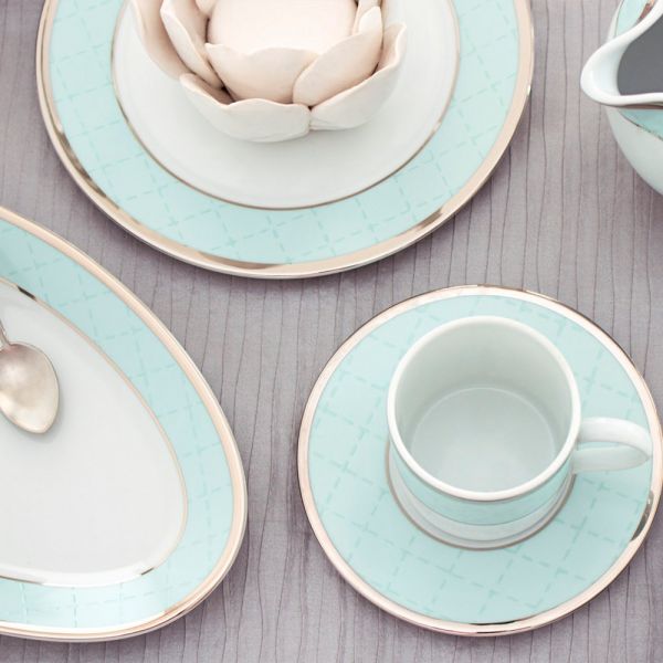 Овальное блюдо 31x20 см Myth Ethereal Blue Porcel