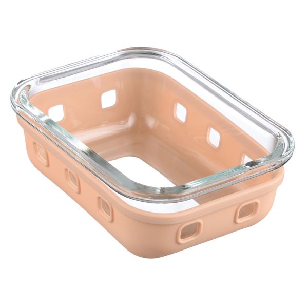 Контейнер для запекания, хранения и переноски продуктов в чехле, 370 мл, бежевый Smart Solutions