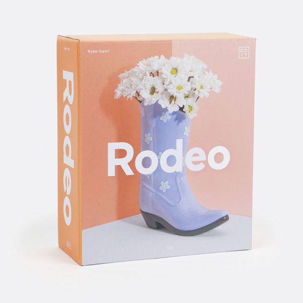 Ваза для цветов rodeo, 22,5 см, лиловая Doiy