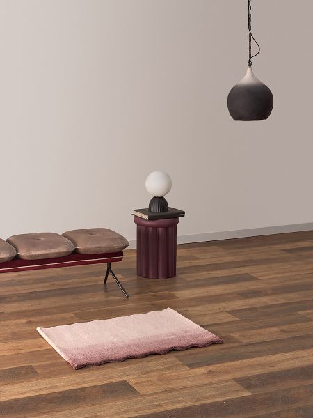 Ковер из шерсти over horizon 60x90 см цвета марсала из коллекции trendy ruffles Tkano