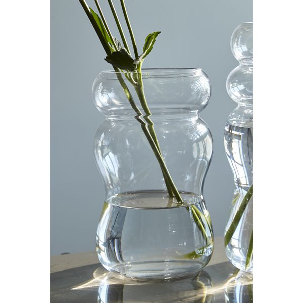 Ваза swell 22 см, прозрачная Bergenson Bjorn
