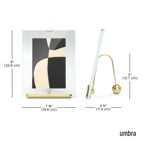 Фоторамка flute, 20х23 см, латунь Umbra
