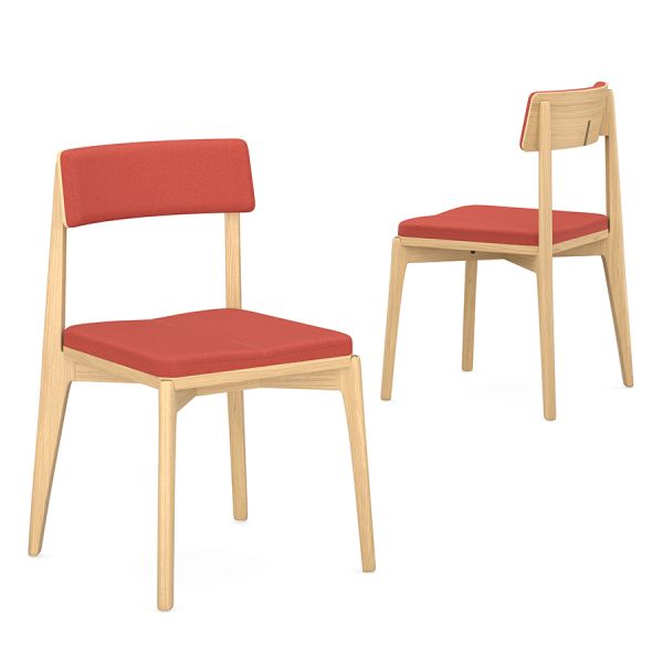 Стул aska рогожка ясень/красный Latitude