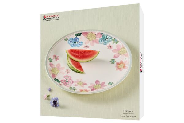 Блюдо круглое Primula, белое, 32 см Maxwell & Williams