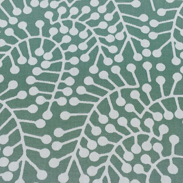 Скатерть из хлопка зеленого цвета с рисунком Спелая смородина scandinavian touch 180х180см