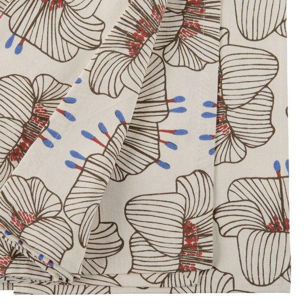 Скатерть из хлопка молочного цвета с принтом Цветы из коллекции prairie