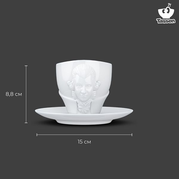 Чайная пара talent wolfgang amadeus mozart 260 мл белая