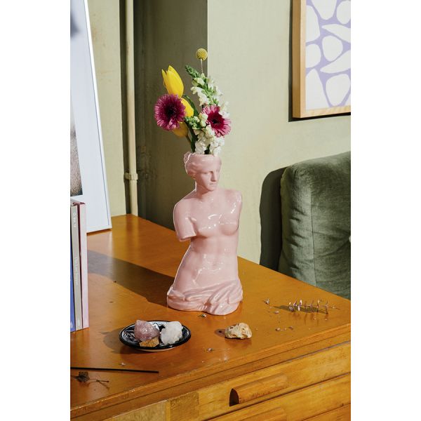 Ваза для цветов venus, 31 см, розовая Doiy