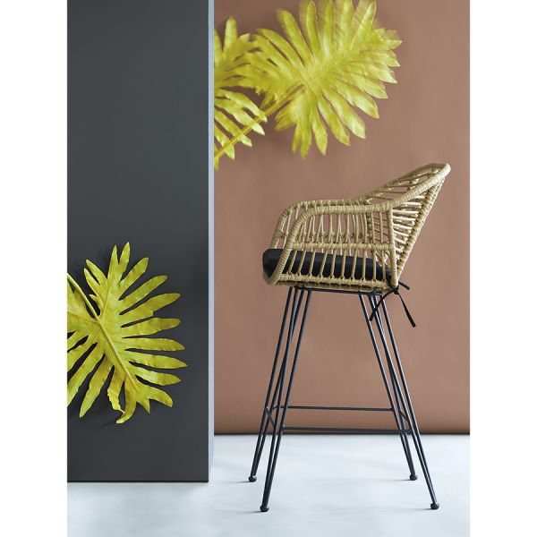 Стул полубарный vetle bent, ротанг Bergenson Bjorn