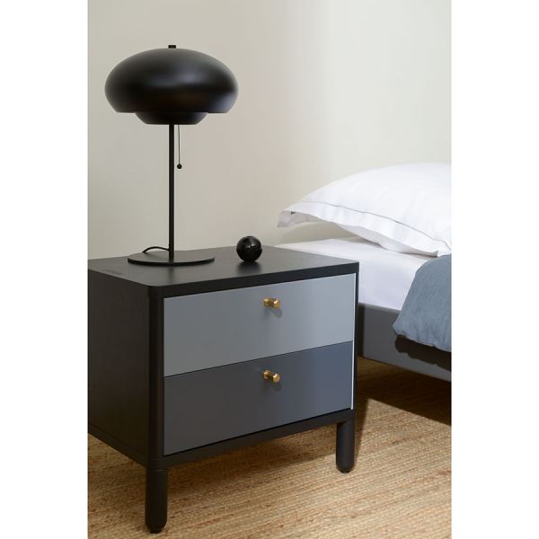 Тумба прикроватная saga hordur 55х40х50 см черная