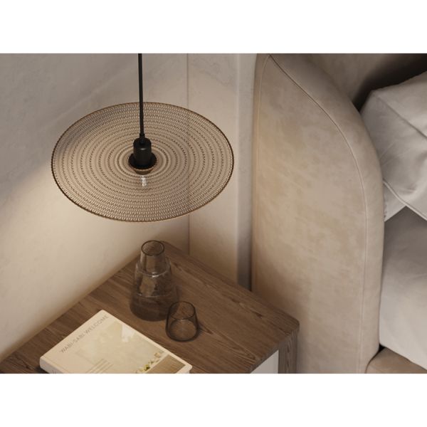 Светильник подвесной vinger, D38х8 см, бежевый Bergenson Bjorn