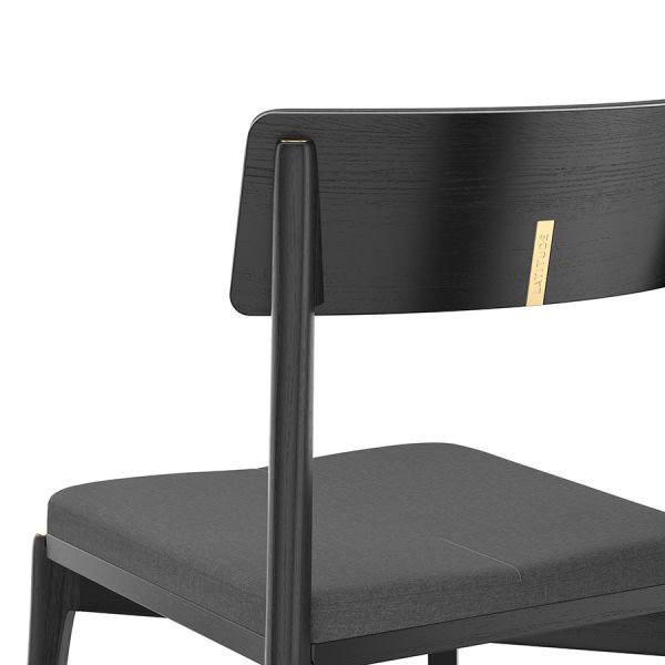 Стул aska рогожка черный/темно-серый Latitude