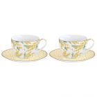 Набор кофейных чашек с блюдцем mimosa, 100 мл, 2 шт Easy Life
