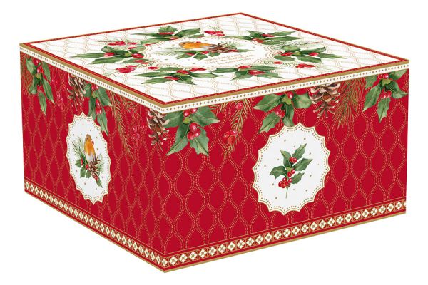 Чашка с блюдцем Рождественские ягоды 0,37 л Easy Life