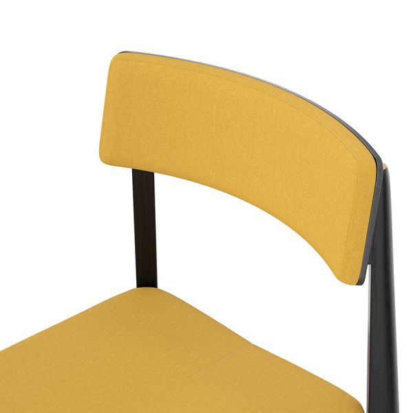 Стул aska рогожка черный/горчичный Latitude