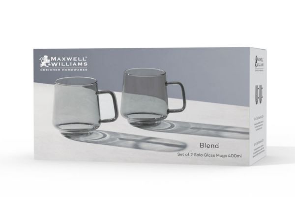 Набор из 2-х кружек Blend Sala 0.4 л, серый Maxwell & Williams