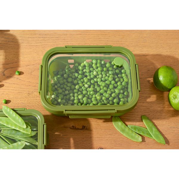 Контейнер для запекания, хранения и переноски продуктов в чехле, 1050 мл, зеленый Smart Solutions