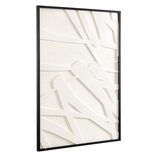 Панно декоративное с эффектом 3d minimalism, 70х100 см, белый/бежевый Bergenson Bjorn