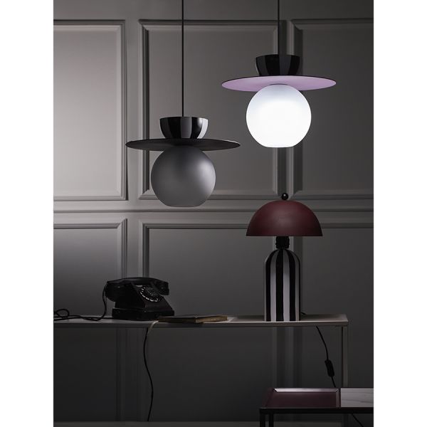 Светильник подвесной anniken, D36х28 см, черный/белый/лиловый Bergenson Bjorn
