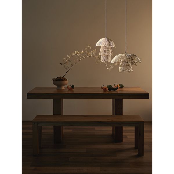 Светильник подвесной vinger, D48х30 см, белый/бежевый/золотой Bergenson Bjorn