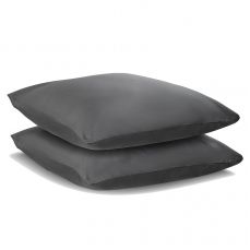 Набор из двух наволочек из сатина темно-серого цвета из коллекции wild 70х70 см