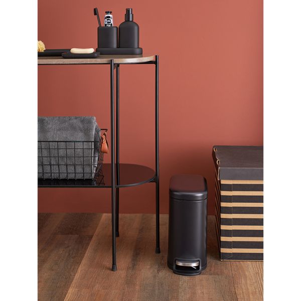 Ведро мусорное с педалью, графит, 5 л Smart Solutions