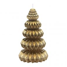 Свеча декоративная origami бежевого цвета из коллекции new year essential, 19 см Tkano